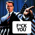 Schwarzenegger includes 'F*ck You' hidden message to lawmakers